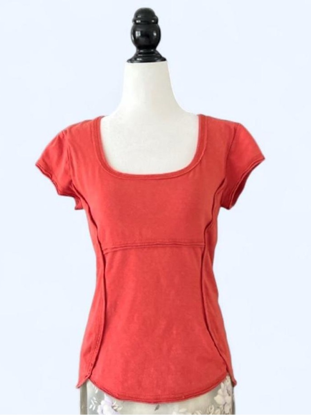 Prana Coral Scoop Neck Short Sleeve Tee